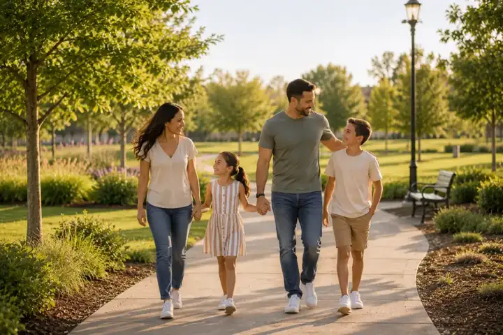 Sofi Lakes community walk