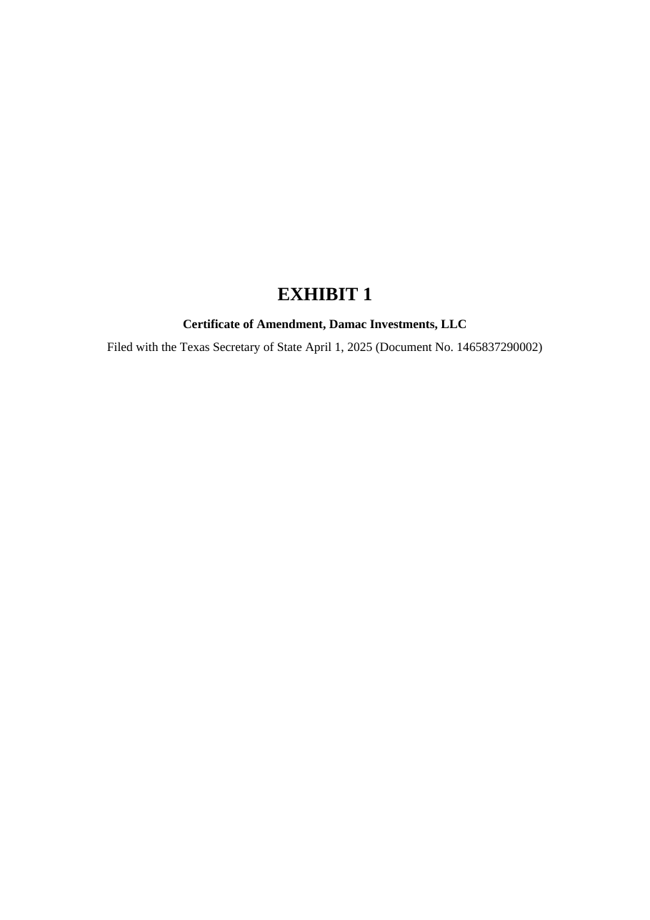 Notice 118, Exhibit A, page 1. Redacted exhibit page from the court record.