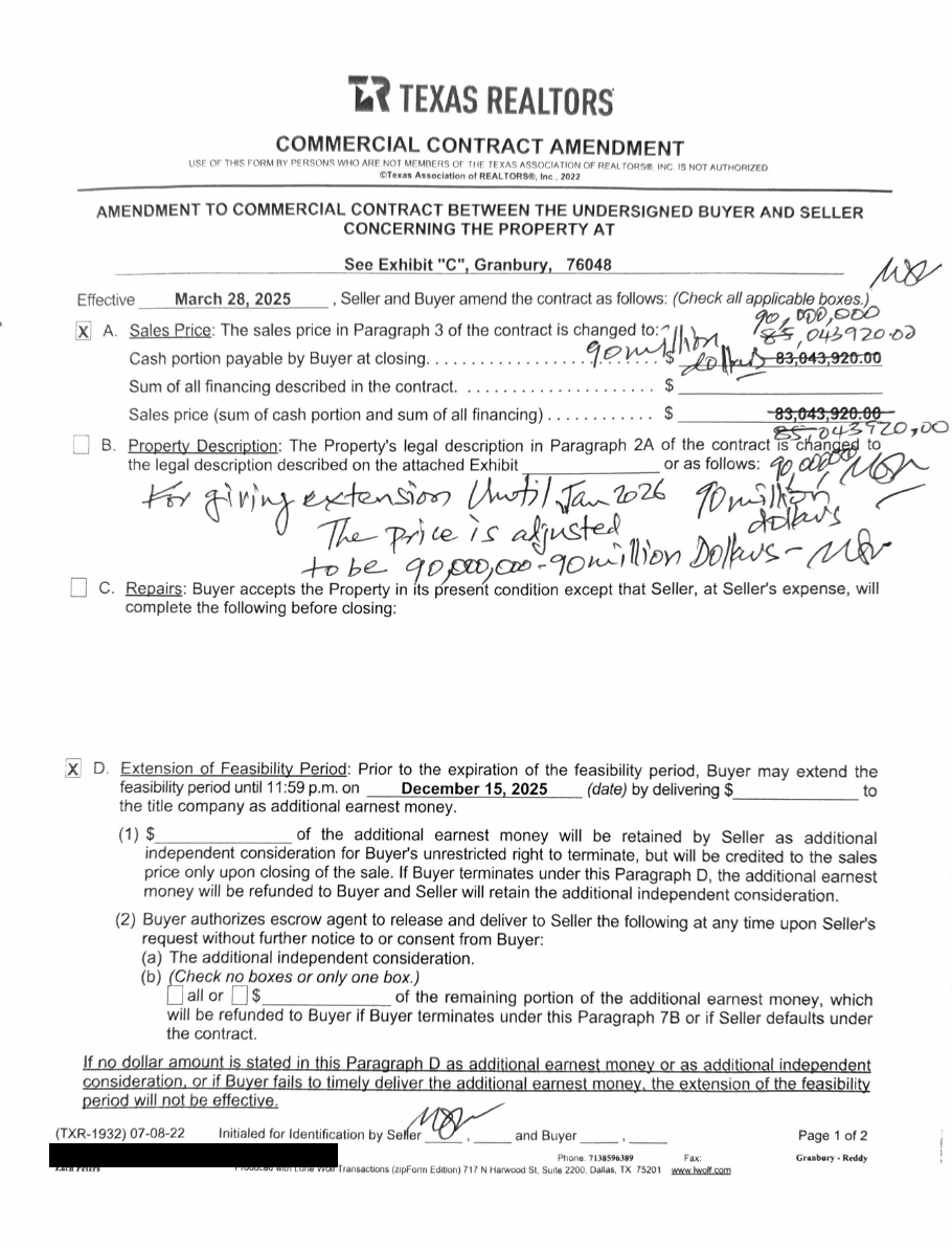 Notice 118, Exhibit E, page 2. Redacted exhibit page from the court record.