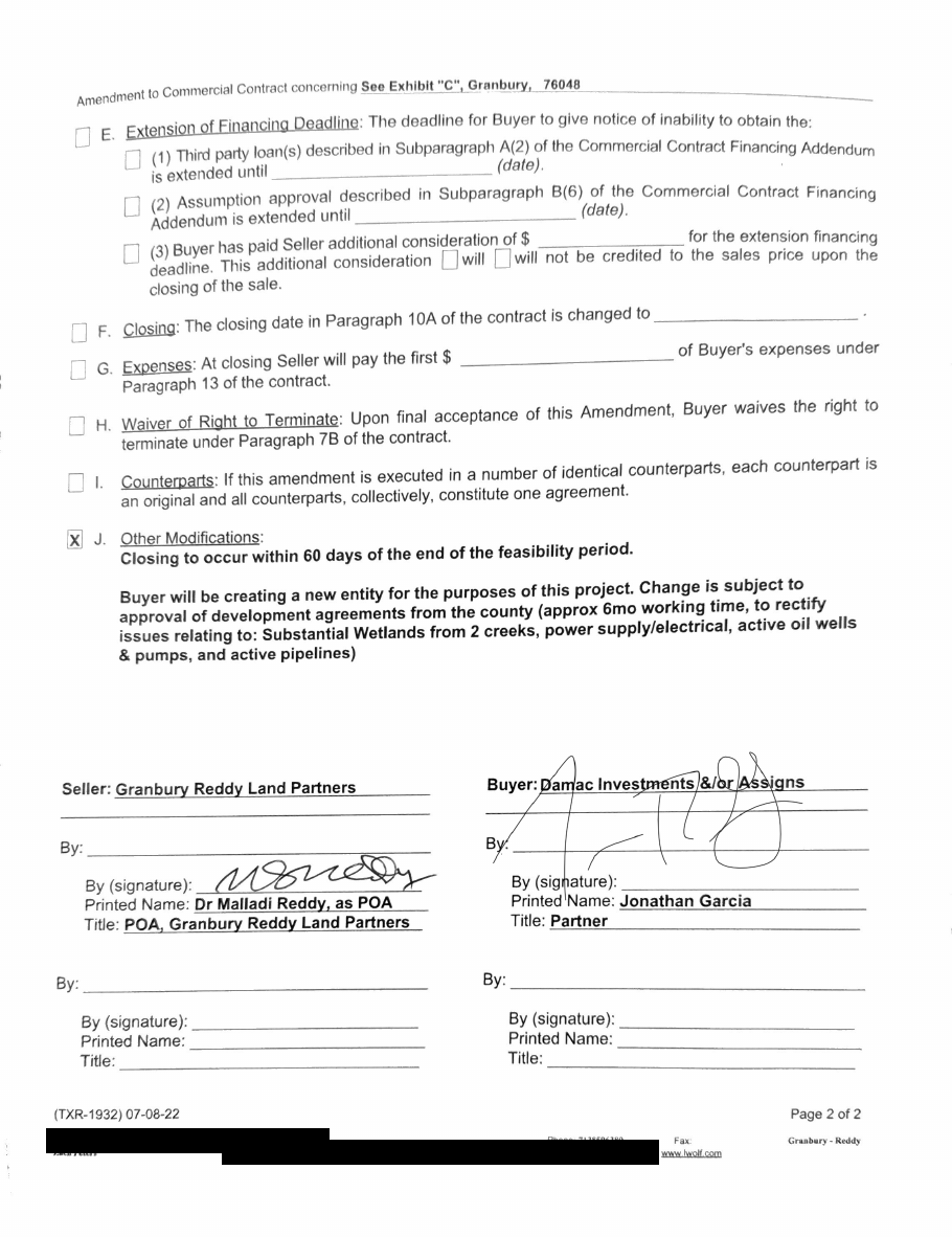 Notice 118, Exhibit E, page 3. Redacted exhibit page from the court record.